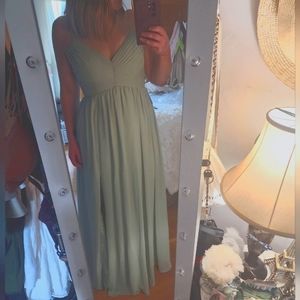 NWT AZAZIE Sage Green Bridesmaids Dress